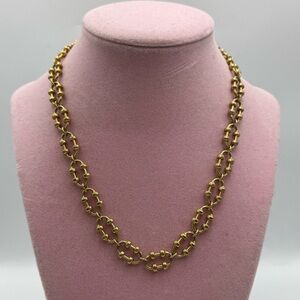 Avon Gold Tone Oval Link Necklace Vintage 17 Inch Bold Link Chain Necklace